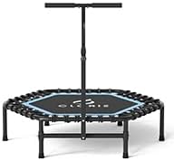 CLORIS 45'' Rebounder Trampoline for Adults - Max Load 450lbs, Mini Trampoline with Adjustable Foam