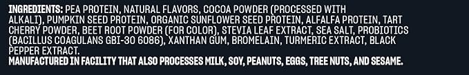 Vega Sport Vegan Protein Powder + Recovery - 30g Plant Based Protein per Serving, Mocha, 45