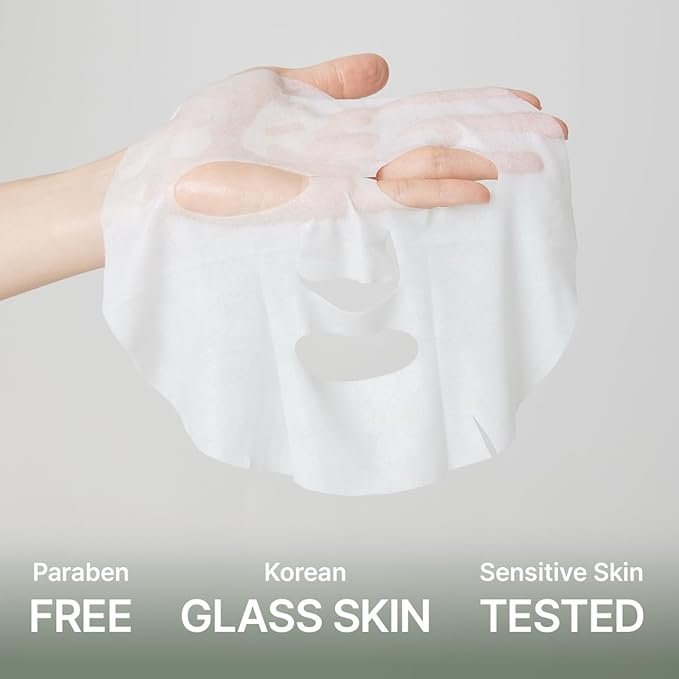 Hyssop Glow Sheet Mask, 5 Pack, Hydrating, Glowing, Boosting, Repairing for younger looking skin