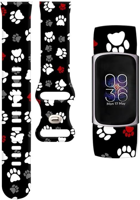 Sport Bands Compatible with Charge 6 /Charge 5 for Women Men,Soft Waterproof Replacement Straps