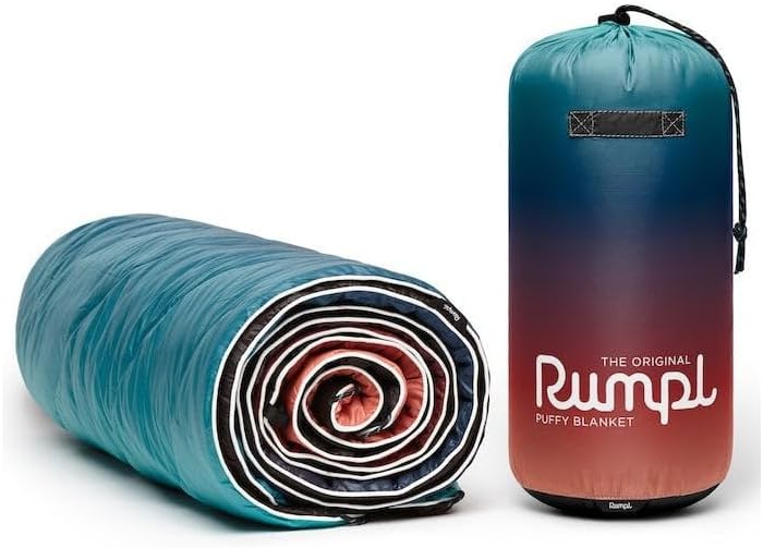 Rumpl Original Puffy Blanket - Warm, Water-Resistant Camping Blanket with 100% Recycled Synthetic
