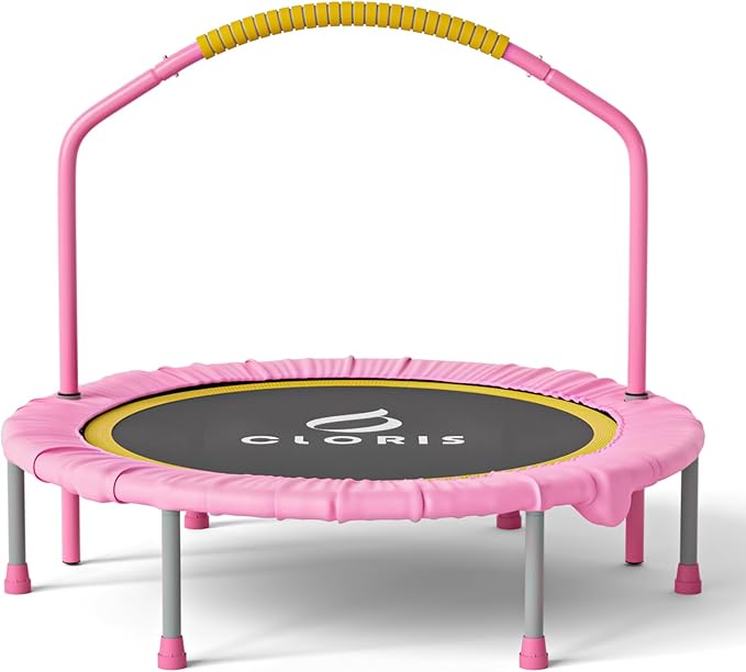 CLORIS 38in/48in Folding Trampoline - Max Load 220lbs / 450lbs Trampoline Rebounder Trampoline for
