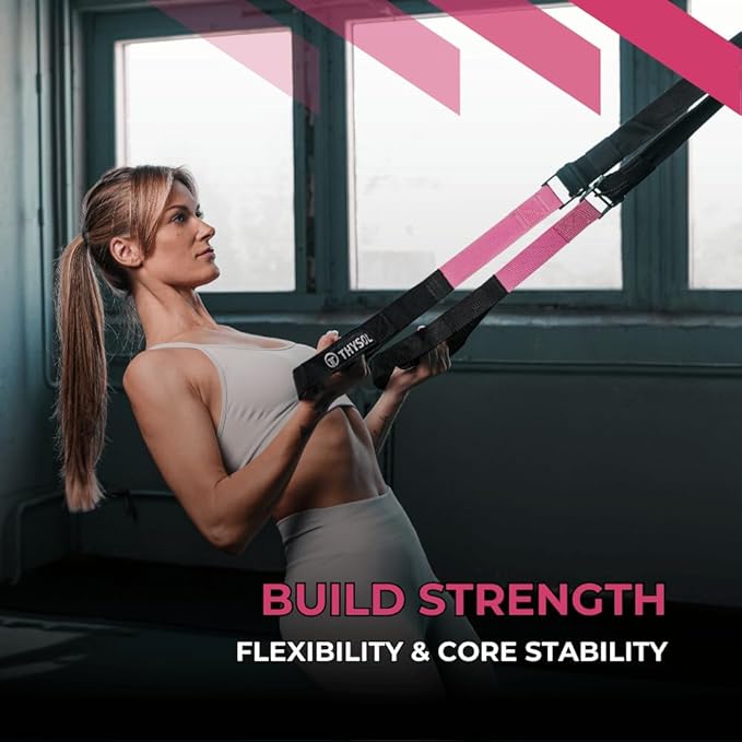 THYSOL® Resistance Trainer Pro Xtreme Straps Army | Sling Trainer Set with Adjustable Door Anchor |
