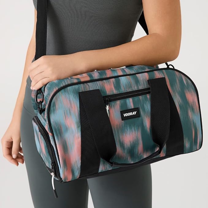 Vooray Burner Gym Duffel Bag, Gym Bag for Women and Men with Shoe Compartment, Weekender, Overnight