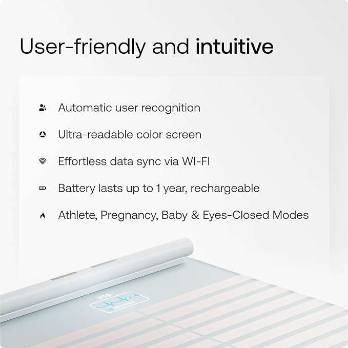 WITHINGS Smart Scales for Body Weight, FSA or HSA Eligible, Body Analysis, Fat Content, Muscle