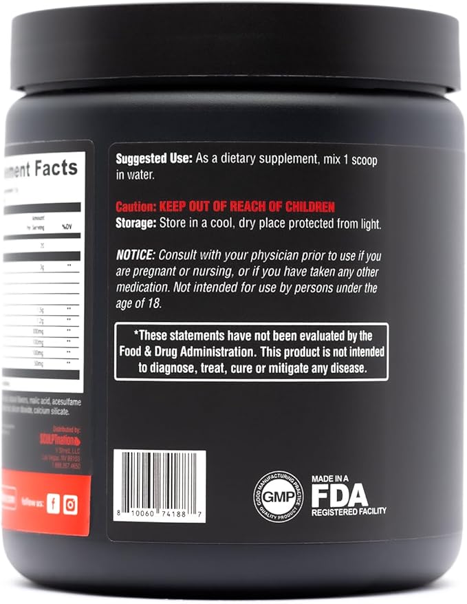 Sculpt Nation by V Shred PreWorkout - Premium Pre Workout Powder with Amino Acids for Ultimate