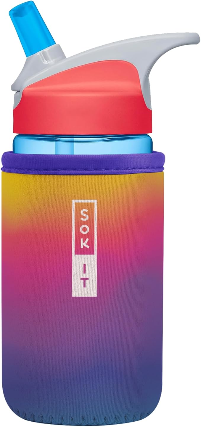 Sok It BotlSok Water Bottle Sleeve Insulated Neoprene Cover (Twilight, Fits 12oz CamelBak or