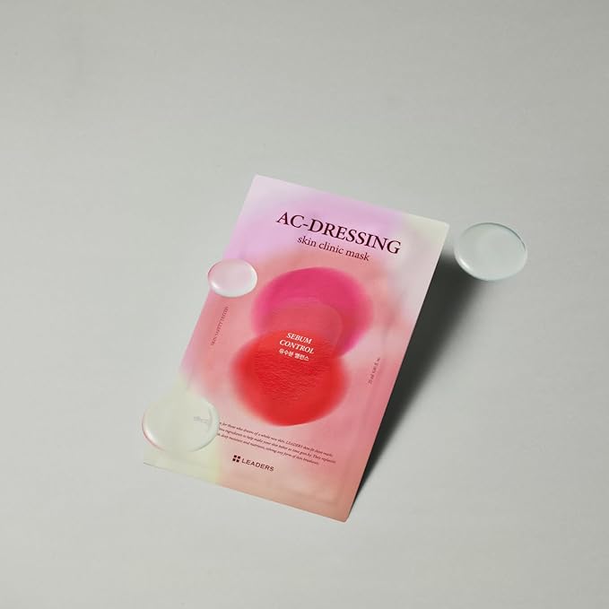 LEADERS AC-Dressing Skin Clinic Mask ??Soothing and Calming Sheet Mask for Sensitive, Acne-Prone