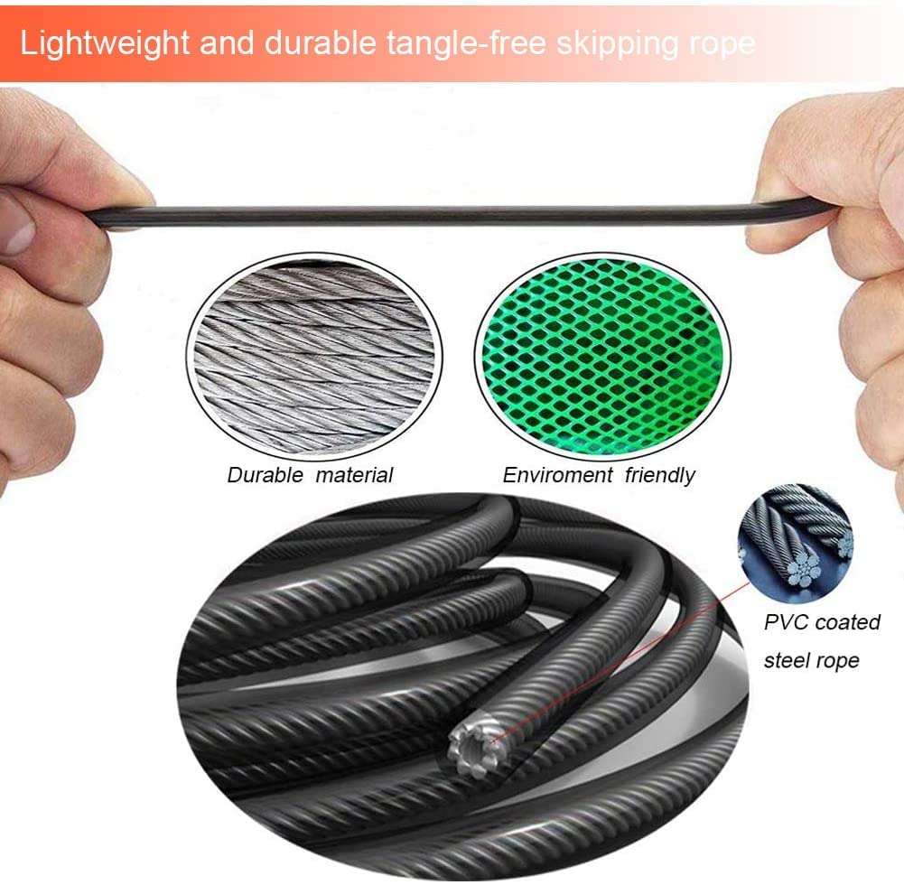Redify Adjustable Jump Rope,Jump Ropes for Fitness for Men Women