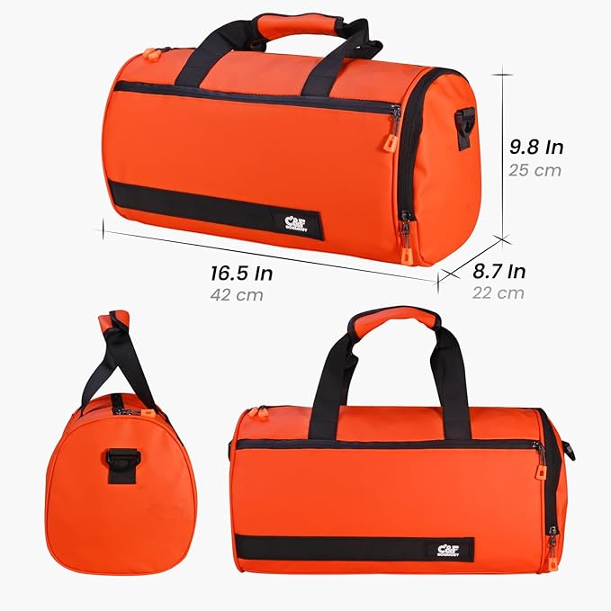 C&F BOGMOST Small Travel Duffel Bag,Compact Sports Small Gym Bag with Shoes Compartment,Lightweight