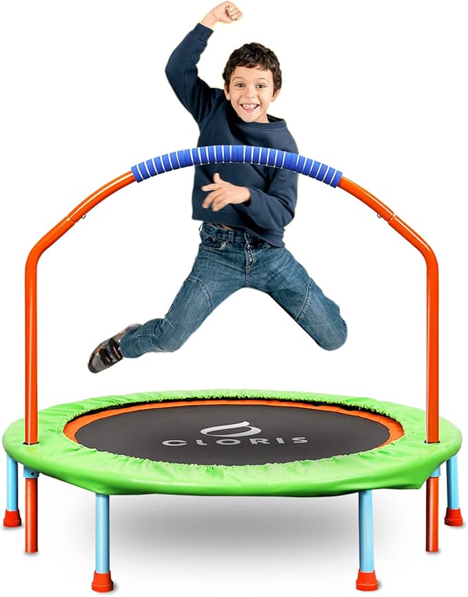 CLORIS 38in/48in Folding Trampoline - Max Load 220lbs / 450lbs Trampoline Rebounder Trampoline for