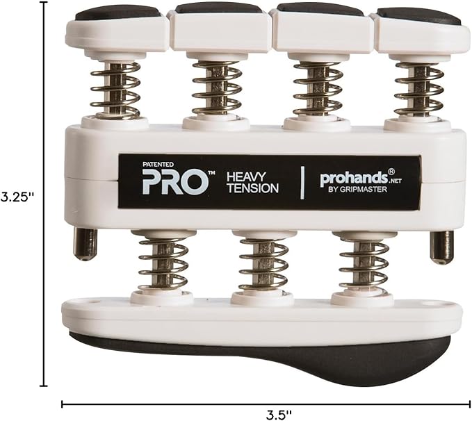PRO Hand Exerciser, Finger Exerciser (Hand Grip Strengthener), Spring-Loaded, Finger-Piston System