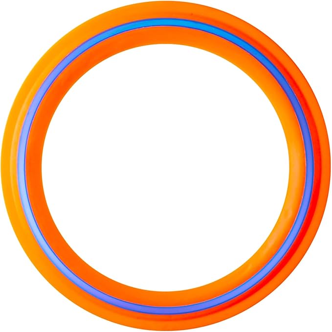 JEEFUD Flying Disc for Kids Adults 11 inch Flying Ring, 2 Pack Beach Backyard Sports Play Soft