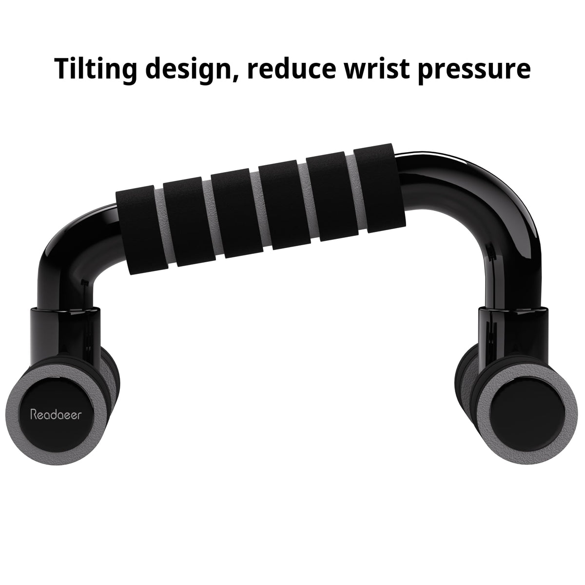 Readaeer Push Up Bars Gym Exercise Equipment Fitness 1 Pair Pushup Handles with Cushioned Foam Grip