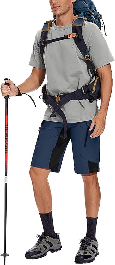 XKTTAC Men's Outdoor Quick Dry Lightweight Stretchy Shorts for Hiking, Tactical, Camping, Travel