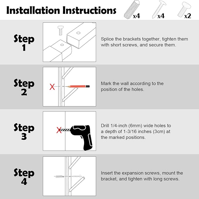 Skateboard Rack Wall Mount ??Skateboard Wall Hanger, Snowboard Display Wall Mount, Ski Holder |