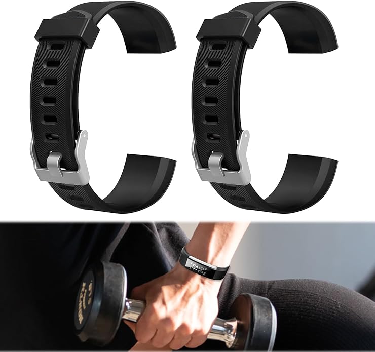Watch Bands Replacement for ID115plus HR, Very Fit Pro Activity Fitness Tracker Wrist Bands Set