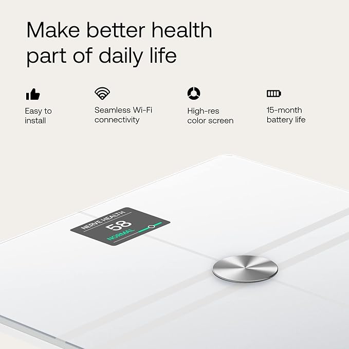 WITHINGS Smart Scales for Body Weight, FSA or HSA Eligible, Body Analysis, Fat Content, Muscle