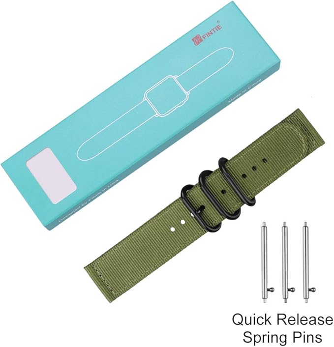 FINTIE Bands Compatible with Fitbit Versa 2/1 / Lite Edition, Soft Nylon Replacement Strap