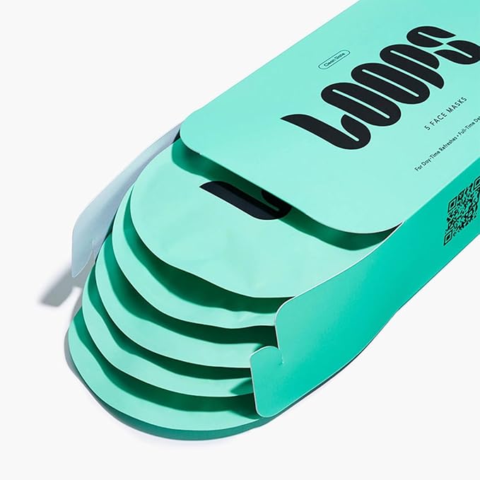 LOOPS CLEAN SLATE - Detoxifying Hydrogel Face Mask - Detoxify, Cleanse & Soothe - Deeply Purifying