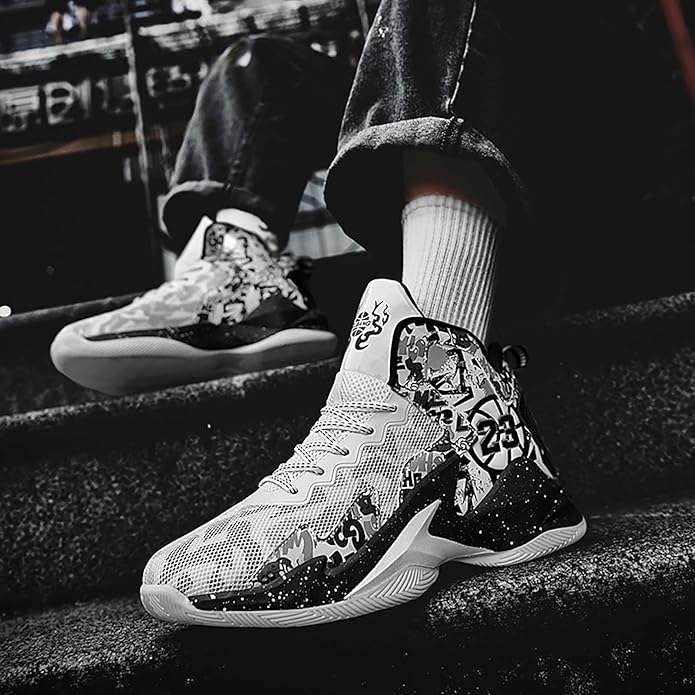 Boys Basketball Shoes Breathable Indoor Athletic Shoes Youth Outdoor Fashion Sneakers Comfortable