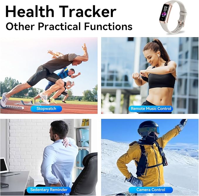 Fitness Tracker with 24/7 Heart Rate, Blood Oxygen Blood Pressure Sleep Monitor, Activity Trackers