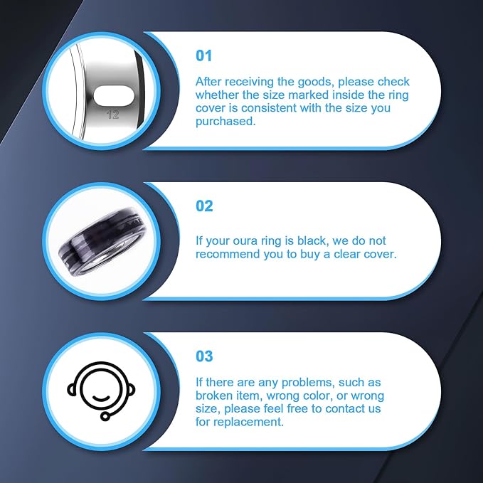 5 Pack Cover Compatible with Oura Ring Gen 4/Oura Ring Gen 3 Horizon/Heritage, Surport Charging