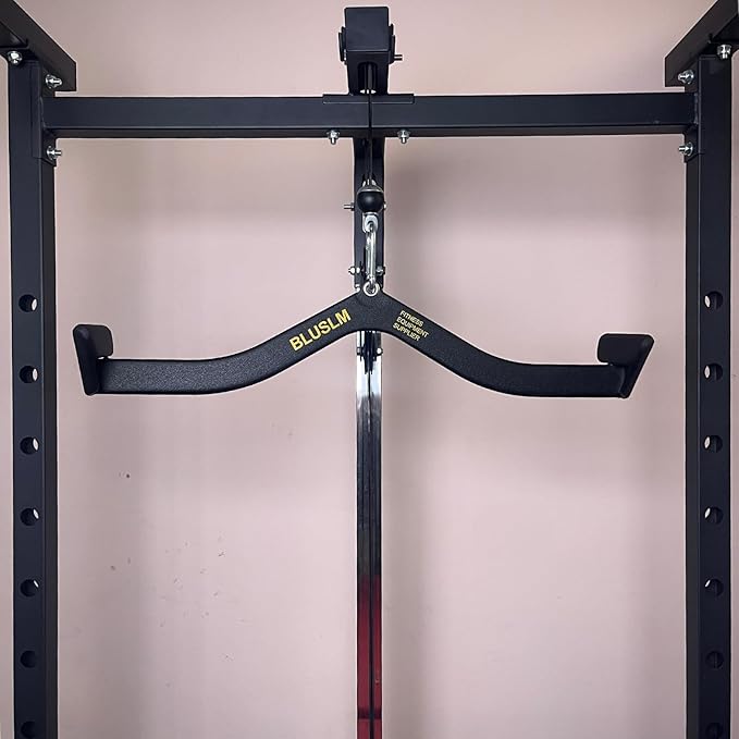 LAT Pull Down Bar for Cable Machine, LAT Pulldown Attachments T Bar V Bar Cable Attachment, Back