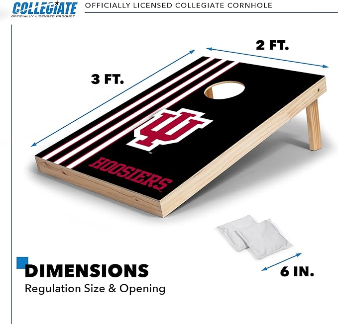 2' x 3' Solid Wood Cornhole Set with Direct Print HD Team Graphics – Great Gift for Any NCAA Fan!