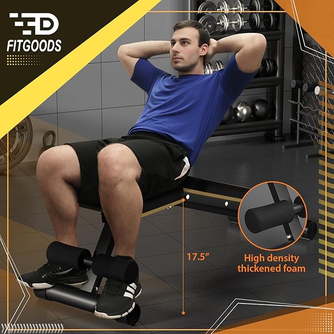 Adjustable Weight Bench - Heavy-Duty Foldable Workout Bench for Home Gym, 660 LBS Capacity, Incline