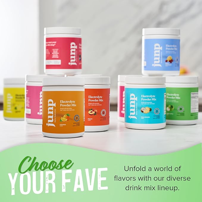 JUNP Electrolytes Powder No Sugar No Carbs, Mouthwatering Green Apple Keto Electrolyte Drink Mix