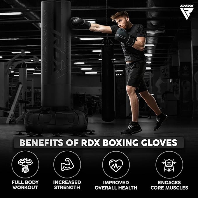 RDX Boxing Gloves, Pro Training Sparring, Maya Hide Leather, Muay Thai MMA Kickboxing, Men Women