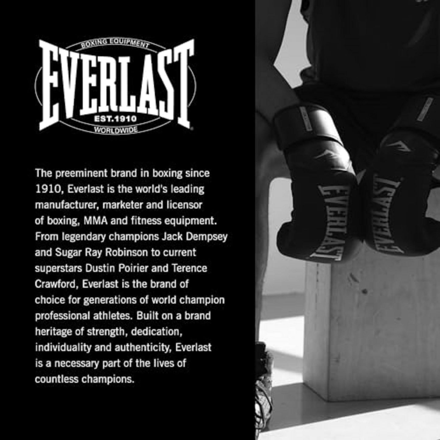 Everlast Elite 2 Boxing Gloves | Women, Men, Heavy Bag | Black/Gold | 16oz