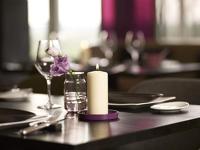 BOLSIUS 6 Ivory Pillar Candles Bulk - 3x6 Inches Candle Set - 70+ Hours Clean Burning - No Palm Oil