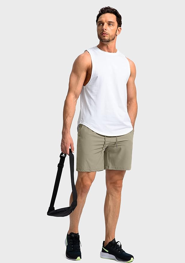 Men's Running Shorts with Zipper Pockets 9 Inch/ 7 Inch / 5 Inch Lightweight Quick Dry Gym Workout