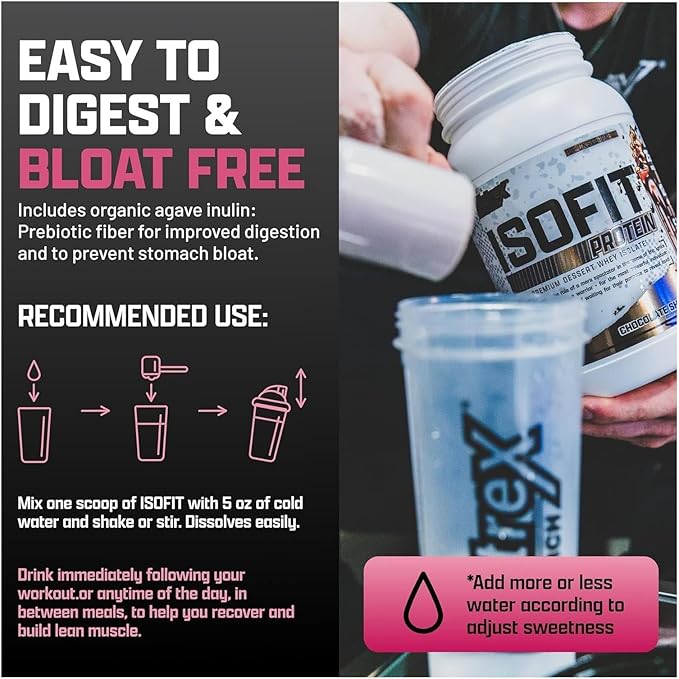 Nutrex Research IsoFit Whey Protein Powder Instantized 100% Whey Protein Isolate (30 Servings (Pack