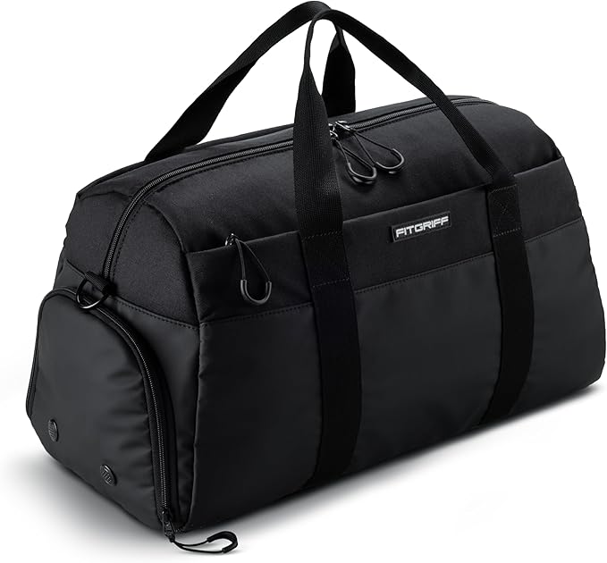 Fitgriff® Gym Bag V2 for Men and Women with Shoe & Wet Compartment - Duffle Bag for Travel, Sports