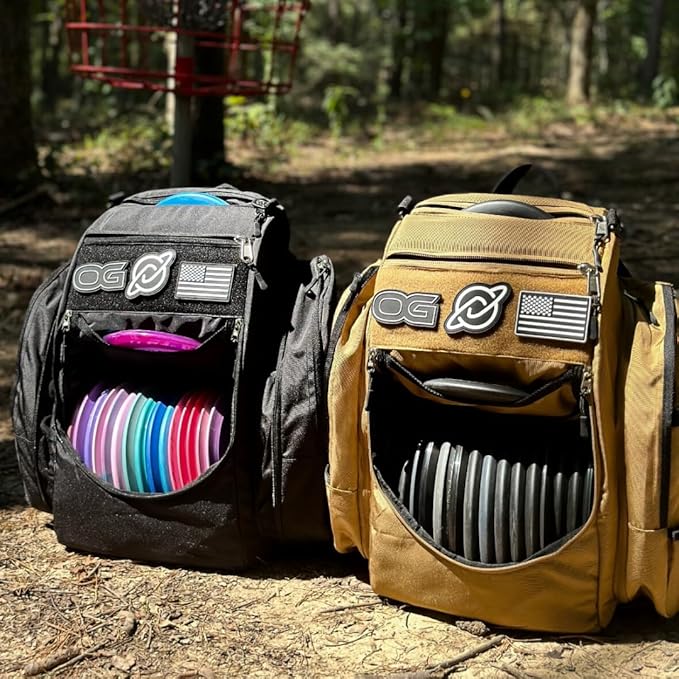 Discology Disc Golf OG V3 Disc Golf Bag | 26+ Disc Capacity | Premium Disc Golf Backpack Bag |