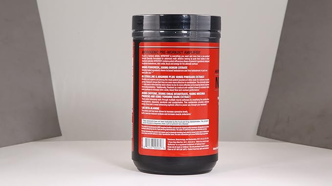 MuscleMeds Nitrotest Pre-Workout Supplement Drink, Boost Nitric Oxide, Testosterone, Watermelon, 30
