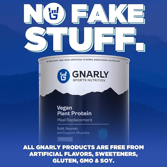 Gnarly Nutrition Vegan Plant Protein ??Vanilla Vegan Protein Powder, NSF Sport Certified ??Meal