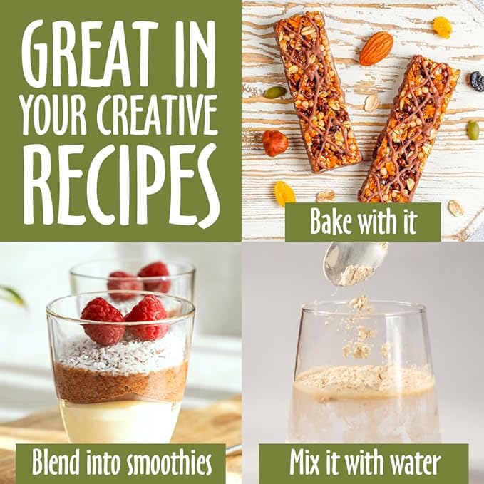 Pea Protein Powder, Unflavored and Unsweetened Sugar Free Vegan, 100% Plant Based, Non GMO, Gluten