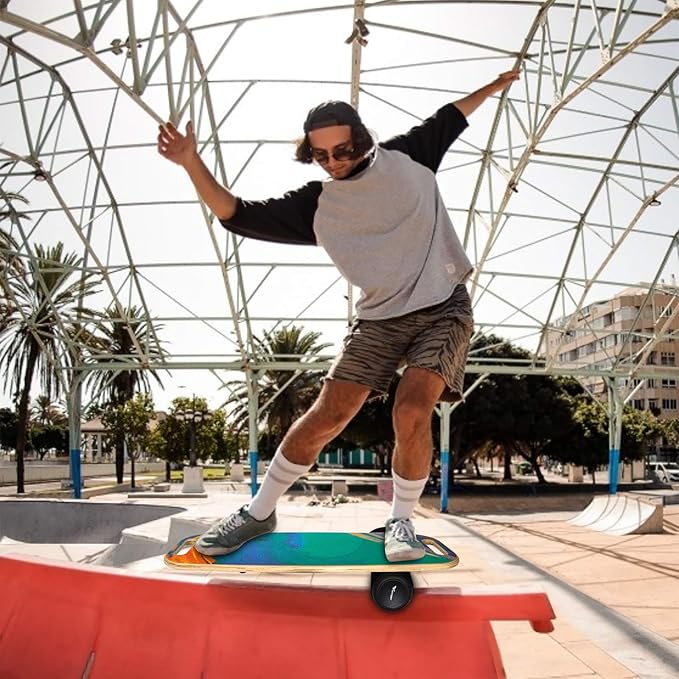 VIVITORY Balance Board Trainer with Handle, Roller Board with Adjustable Stoppers ??3 Different