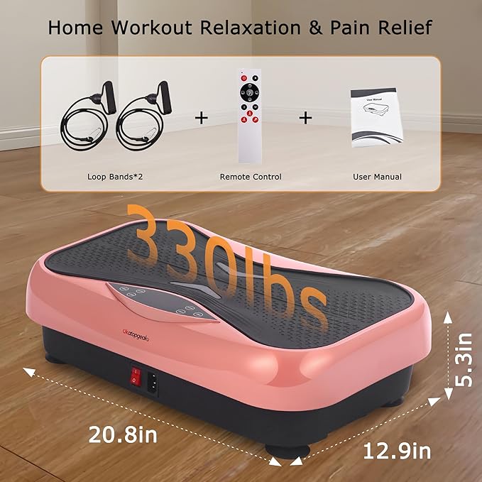 Whole Body Vibration Plate Exercise Machine ??Power Vibrating Plate for Lymphatic Drainage Weight