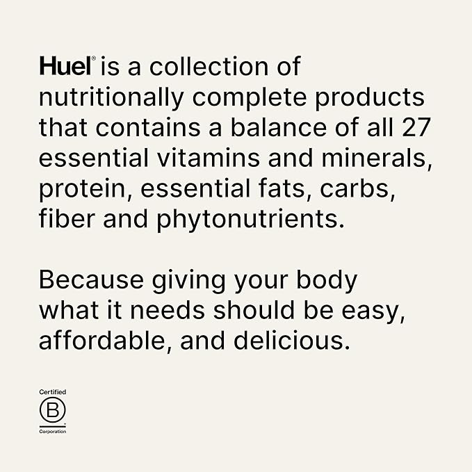 Huel Black Edition Protein Powder Meal Replacement Shake - Cookies and Cream 34 Scoops Packed with
