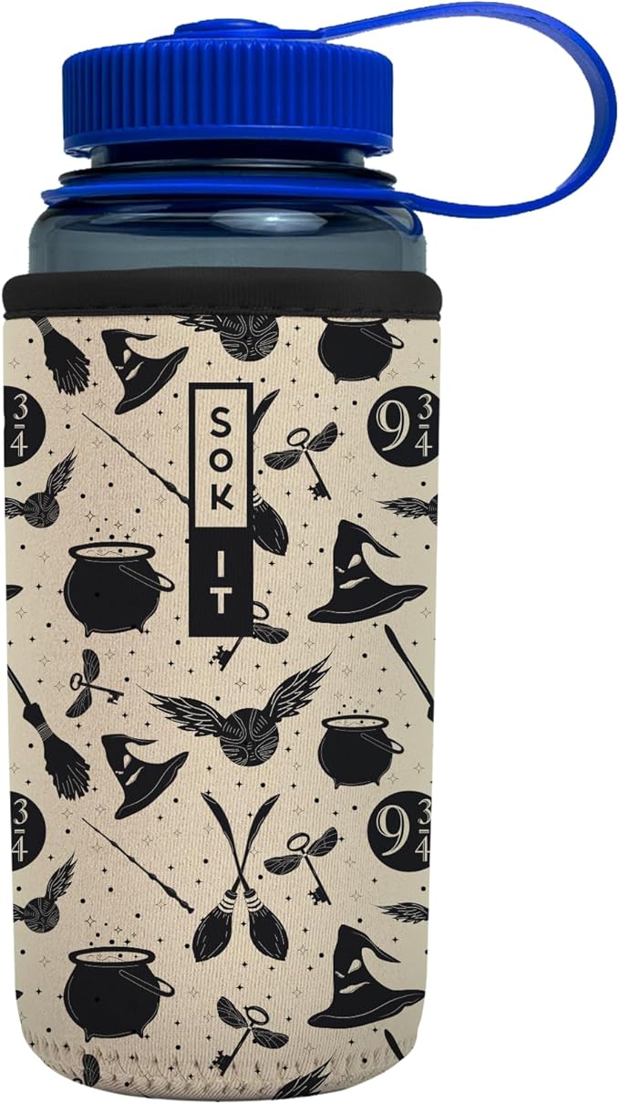 Sok It BotlSok Water Bottle Sleeve Insulated Neoprene Cover (Wizard's Walk, Fits 16oz CamelBak or