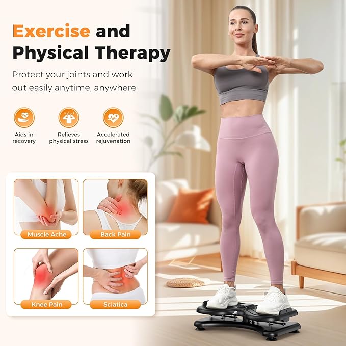 New Waist Twist Board with LCD Display and Resistance Bands, Ab Twister Machine for Abs Workout