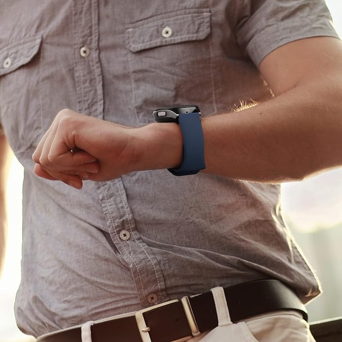 Amzpas Silicone Band for Coros PACE 2/ APEX 42mm/ APEX 2, 20mm Quick-Release Replacement Wristband