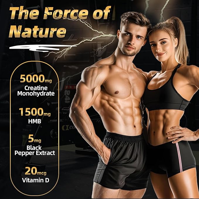Micronized Creatine Monohydrate for Women and Men, Creatine Powder for Men-Women for Improve