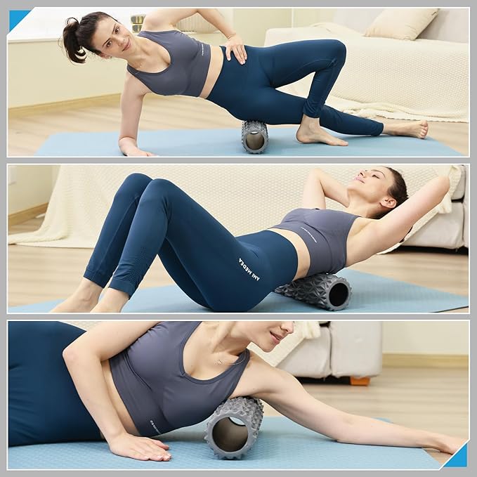 Foam Roller - 15 inch Deep Tissue Massager for Muscle Massage, Myofascial Trigger Point Release