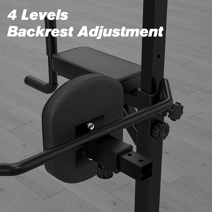 RELIFE REBUILD YOUR LIFE Power Tower Pull Up Bar Station Workout Dip Station for Home Gym Strength